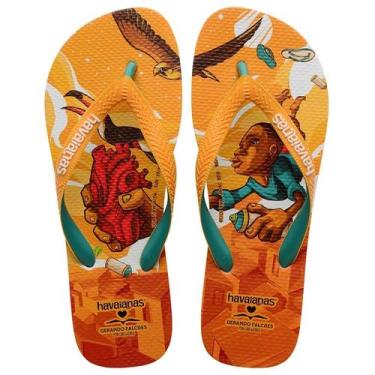 Imagem de Chinelo Havaianas Gerando Falcões Laranja Citrus