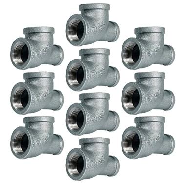 Imagem de Everflow GMRT1005 1" x 1/2" x 1" Tee redutor galvanizado maleável