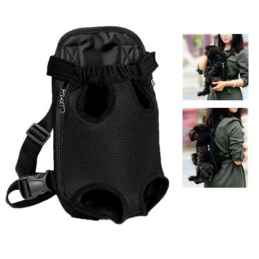 Imagem de Mochila Canguru Cachorro Cao Gato Pet Bolsa Transporte Animal de Estimaçao Pequeno Porte Caminhada 