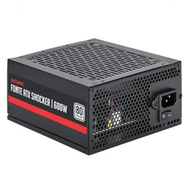 Imagem de FONTE GAMER PCYES SHOCKER 600W 80 PLUS WHITE – PF600SHW