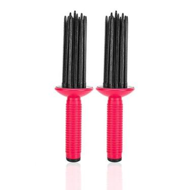 Imagem de Modelador De Cabelo, Pente De Ondulação De Cabelo, Pente De Cabelo Redondo, Pente De Varinha Antiderrapante Ferramentas De Escova De Ondulação De Cabelo A Bateria