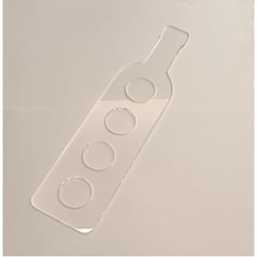 Imagem de Modelo de roteador de acrílico para placa de voo de vidro, quatro placas de voo de vidro Glencairn, modelo de voo de cerveja, modelo de roteador para marcenaria (furos de 5 cm de diâmetro)