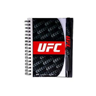 Imagem de Conjunto de cadernos e canetas UFC 4X6, preto, tamanho único