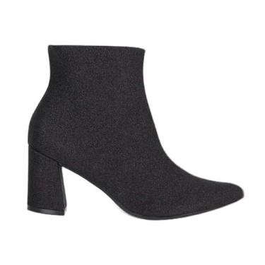 Imagem de Bota Piccadilly Glitter Cano Curto Salto Alto 745175 33/41