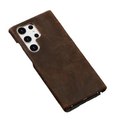 Imagem de Capa de telefone de couro para samsung galaxy s24 ultra s23 plus s24ultra s23ultra s22ultra a55 capa traseira, marrom, para galaxy a55 5g, a556 (todos)