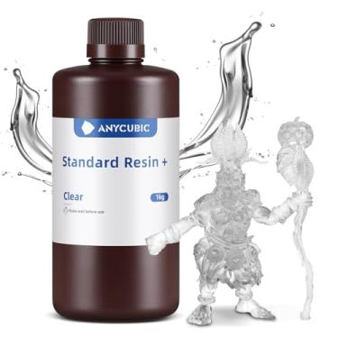 Imagem de ANYCUBIC Upgraded Standard 3D Printer Resin, 405nm SLA Fast UV-Curing Resin, High Precision & Rapid Photopolymer for 8K Capable LCD/DLP/SLA 3D Printing (Clear, 1000g)