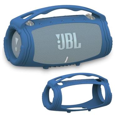 Imagem de XEGIMOR Capa de silicone compatível com alto-falante Bluetooth portátil JBL Xtreme 3, capa macia para alto-falante Bluetooth JBL Xtreme 3 (apenas capa) (azul)