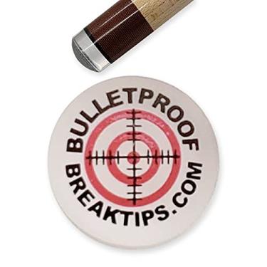 Imagem de Bulletproof Break Tips - Polymer Break & Jump Tip | Pontas profissionais para tacos de sinuca e acessórios para bastões de sinuca | Acessórios de bilhar para adultos e jogadores de bilhar | Vem com