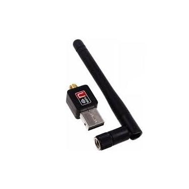 Imagem de Adaptador Wifi Para Pc Wireless Usb Wifi AC Dual Band 600mbps 2.4ghz + 5ghz Com Antena Windows Linux Mac