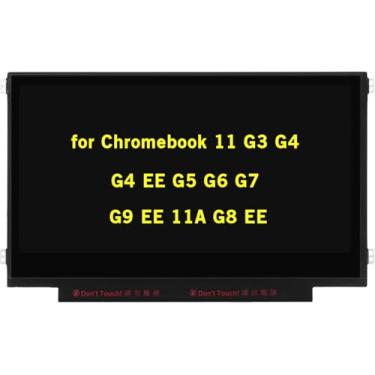 Imagem de GBOLE Tela de substituição de tela de 11,6 polegadas B116XTN02.3 para HP Chromebook 11 G3 G4 G4 EE G5 G6 G7 G9 EE 11A G8 EE sem toque, ProBook 11 G2, Stream 11 Pro G3 Series Painel de tela LED LCD de