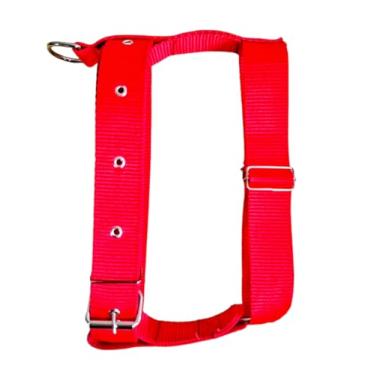 Imagem de Peitoral Tração Simples Para Cães Médio Grande Passeio Seguro (Vermelho)