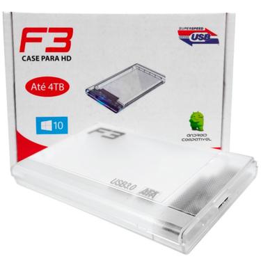 Imagem de Gaveta Para HD 2.5" F3, USB 3.0, Transparente - 1450