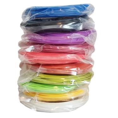 Imagem de Refil Filamento Pla Kit 10 Cores 100 Metros Para Caneta 3D - Charbs