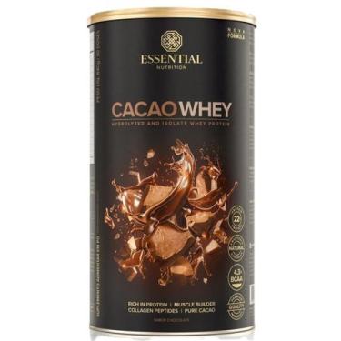 Imagem de Cacao Whey Protein Iso Hidro 840g Essential Nutrition, Chocolate, 840g