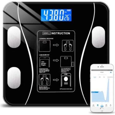Imagem de Balança Bioimpedância Profissional Corporal App Bluetooth - RELET