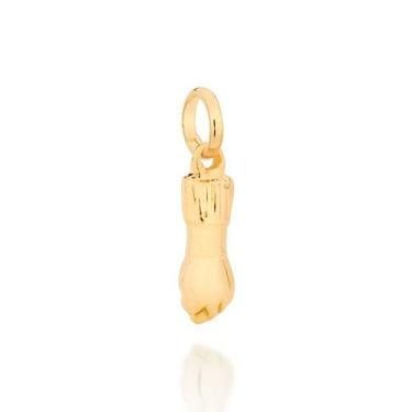 Imagem de Pingente banhado ouro 3x 24k 18k e 22k  unissex figa rommanel 540977