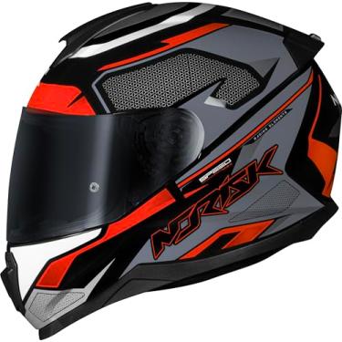 Imagem de Capacete Masculino Norisk Razor Speedmax Preto Cinza Moto (60)
