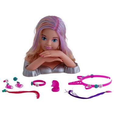 Imagem de Boneca Fashion Rainbow Charmosa Cotiplás, Cinza