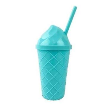 Imagem de Copo Formato Sorvete Com Tampa E Canudo - 450ml - CO310 - ds, Rosa