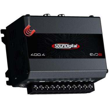 Imagem de Módulo Amplificador Potência 400w 4 e 2 canais 4 ohm SounDigital 400.4