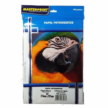 Imagem de Papel Fotográfico Glossy Masterprint A4 180 Gramas 500 Folha