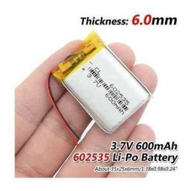 Imagem de 8 Baterias 3,7v   600 Mah Para Relogio Chama Garçom Ml - bgb