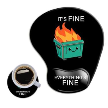 Imagem de HOPONY Mouse pad de gel para descanso de pulso - mousepad ergonômico para escritório com suporte de pulso - antiderrapante, design de acessórios de mesa para decoração de casa e jogos