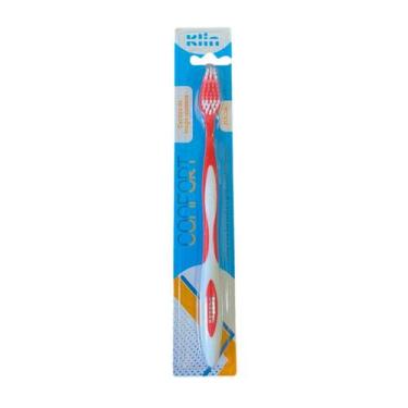 Imagem de Escova De Dente Confort Cerdas Longo Alcance Macia Klin, Vermelho
