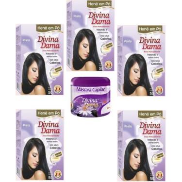 Imagem de Hene em Po Divina Dama 05x50gr (Incolor, Chocolate, Preto, Azulado, Ca