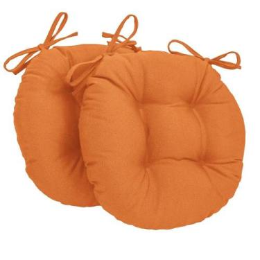 Imagem de Almofada Para Cadeira Redondo Ø40cm - 2pçs Laranja - FASTLAR