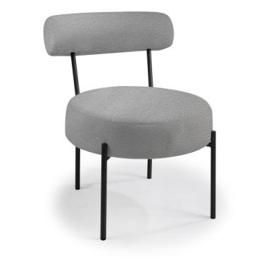 Imagem de Poltrona Mogno Aço Carbono Preto - Drop mobiliário