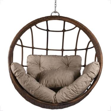 Imagem de Cadeira Suspensa Balanço Ninho Jardim Gourmet Alumínio Teto - Fexx Fib