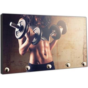 Imagem de Porta Chaves Fitness Academias Educação Física Organizador Chaveiro - 