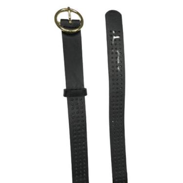Imagem de Cinto Feminino Com Furos Fivela Metal Dourado Cores Modelo MZS-308 - s