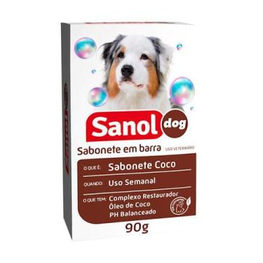 Imagem de Sabonete Sanol Dog Coco para Cães e Gatos 90g