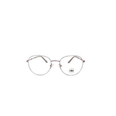 Imagem de Armação Óculos Sem Grau Redondo Metal Feminino MM Óculos, C3, Único