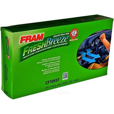 Imagem de FRAM Filtro de ar para cabine Fresh Breeze com bicarbonato de sódio para braço e martelo, CF10937 para veículos BMW selecionados