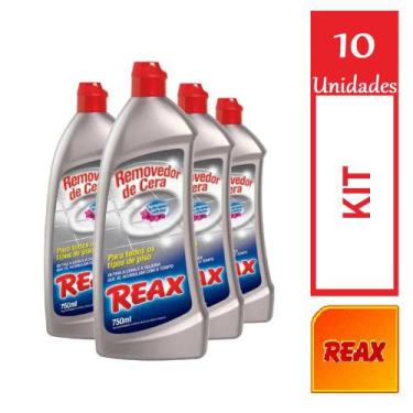 Imagem de KIt 10 Removedor de Ceras Reax todos tipo de piso 750ml Cada