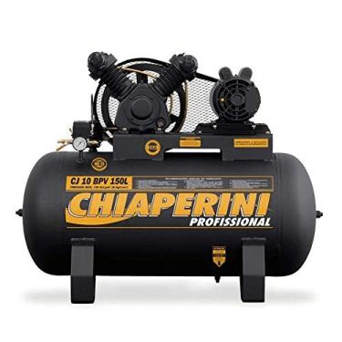Imagem de Compressor de ar 10 pés 150 litros 2 hp monofásico - CJ10 BPV 150L - Chiaperini (110/220 (Monofásico))