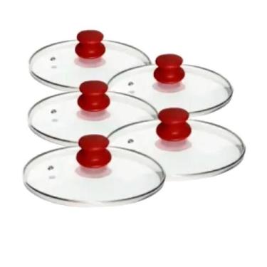 Imagem de Jogo Tampas Vidro Avulsas Para Panelas 20, 22, 24, 26, 28 Cm - Okaysho
