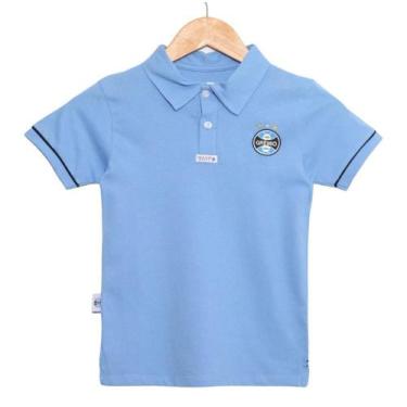 Imagem de Camisa Polo Infantil Grêmio Azul Oficial - Revedor, Tam 14