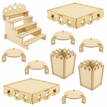 Imagem de Kit Festa Provençal mdf Estrela - 10 Peças - Linha Temática - Modernar