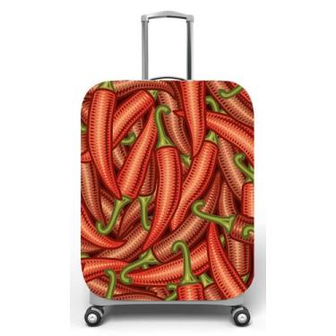 Imagem de Capa para mala de viagem M, medidas max C40x A59 x P27cm Pimenta - Del