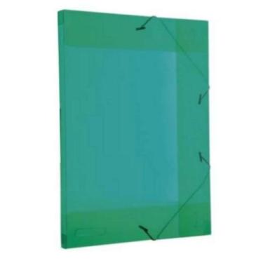 Imagem de Pasta Plástica Com Aba Elástica 2.0cm Pequena Verde Golden Kraft