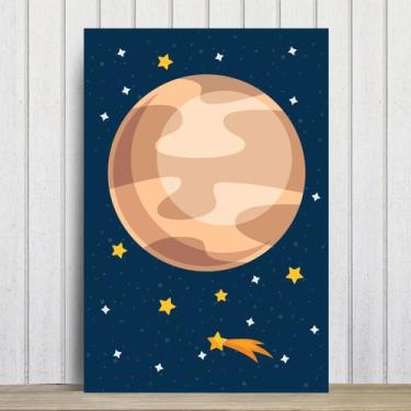 Imagem de Placa Decorativa Infantil MDF Sistema Solar Jupiter 20x30cm - Quartinh
