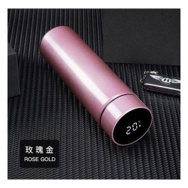 Imagem de Copo Térmica De Café Chá Com Medidor De Temperatura 500ml - oem, Rose