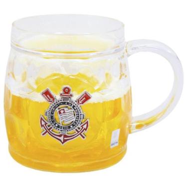 Imagem de Caneca Cerveja Base Grossa 400ml - Corinthians - Mileno
