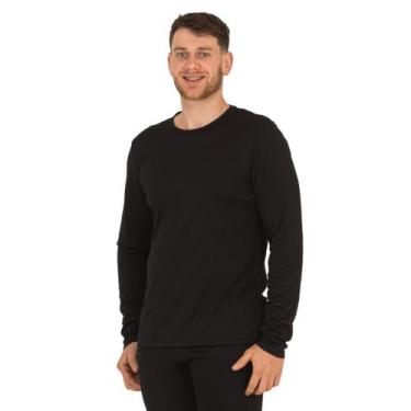 Imagem de Blusa Térmica Masculina Peluciada Segunda Pele Flanelada de Inverno P-