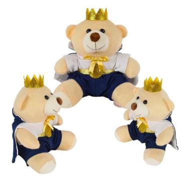 Imagem de Trio De Urso PMG Príncipe Realeza Para Nicho Bebe Presente Brinquedo A