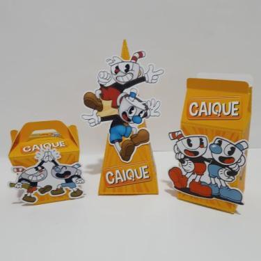 Imagem de Kit 50 Personalizados Cuphead - Orvalho Festas